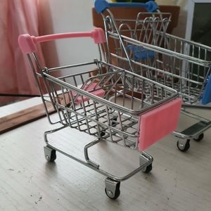 Pink mini shopping cart!